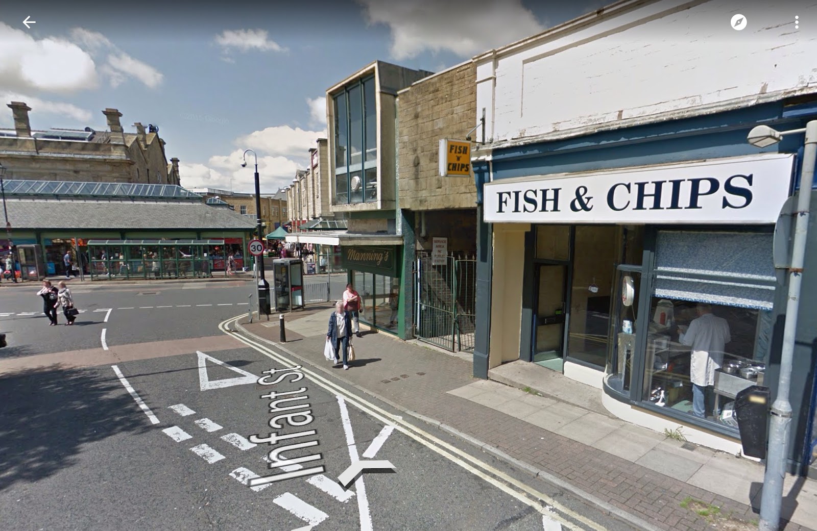 Infant Street chip shop interior